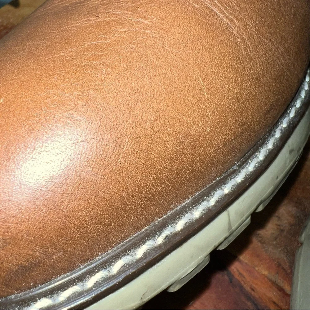 Proxon Premium Workwear Brown Leather Work Boots Oil Resistant Steel Toe Mens 11